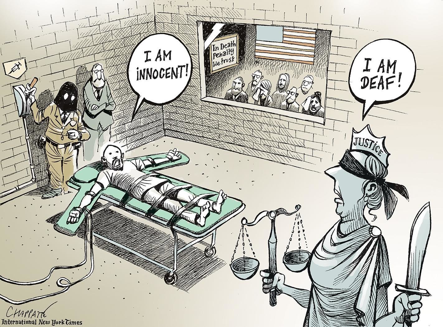 What Case Caused Patrick Chappatte 2015 On Death Penalty Image