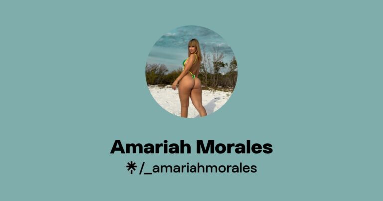 Amariah Morales Onlyfans: Age, Height, Wiki, Bio, Net Worth, and Boyfriend